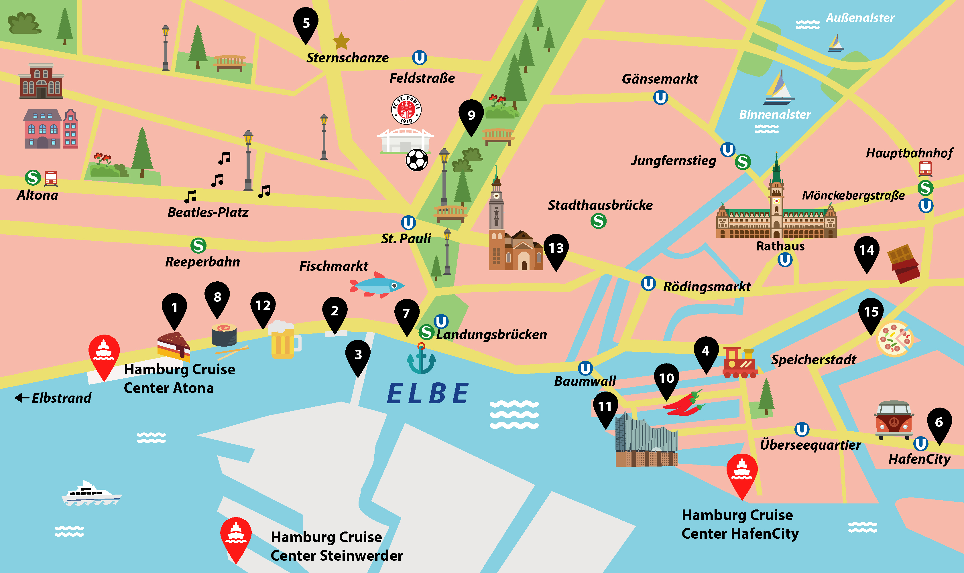 hamburg karta Deutschlandkarte blog hamburg stadt karte bilder Europa Karta